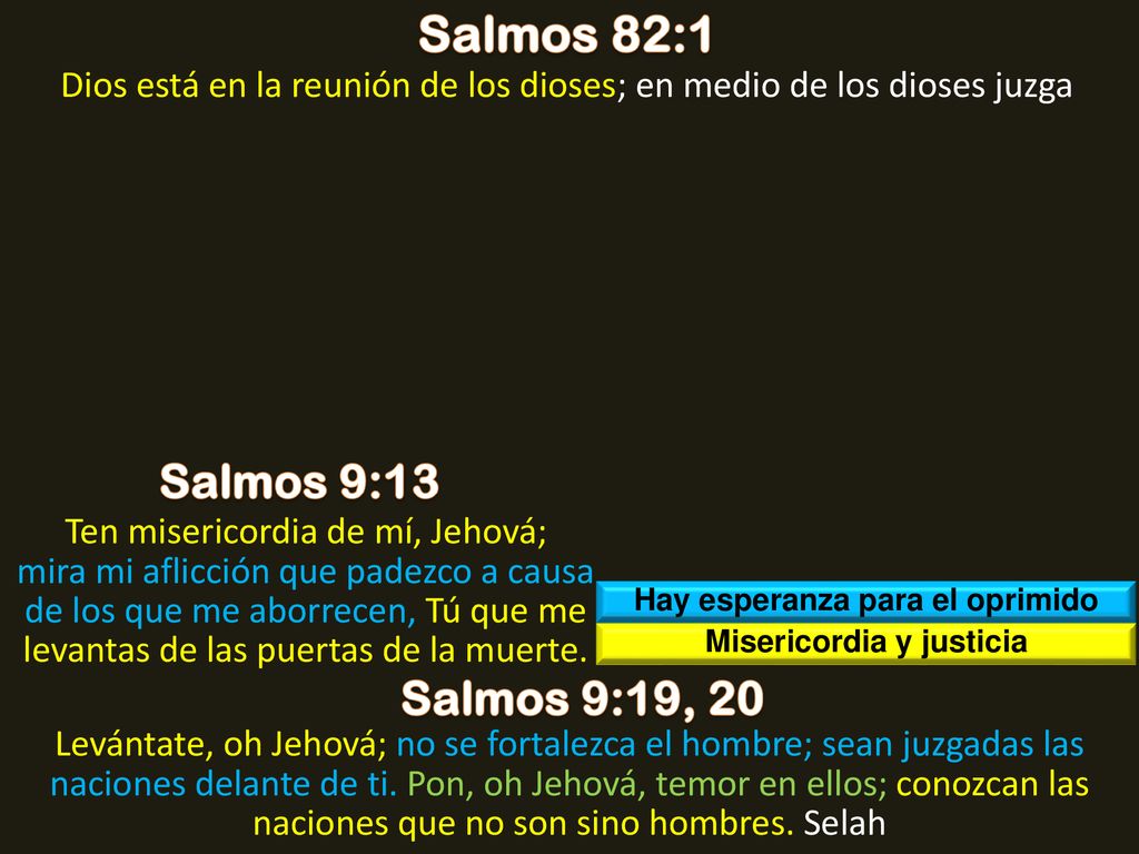 Hay esperanza para el oprimido Misericordia y justicia