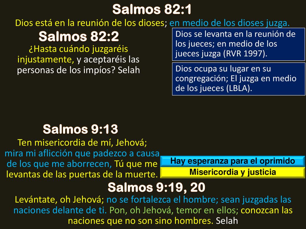 Hay esperanza para el oprimido Misericordia y justicia