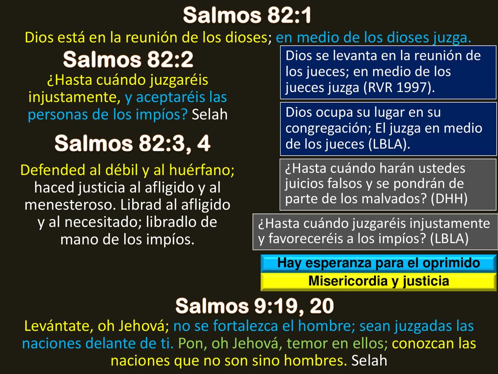 Hay esperanza para el oprimido Misericordia y justicia