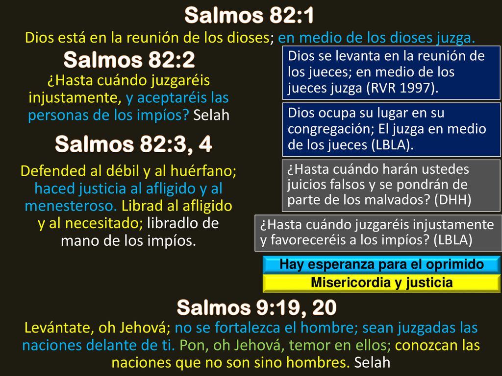 Hay esperanza para el oprimido Misericordia y justicia