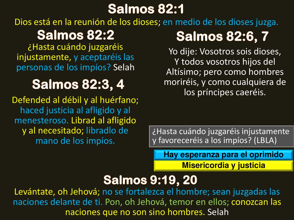 Hay esperanza para el oprimido Misericordia y justicia