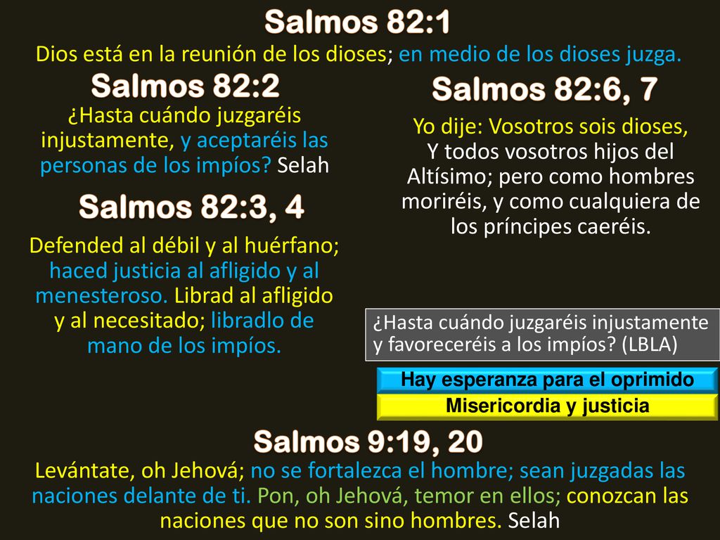 Hay esperanza para el oprimido Misericordia y justicia