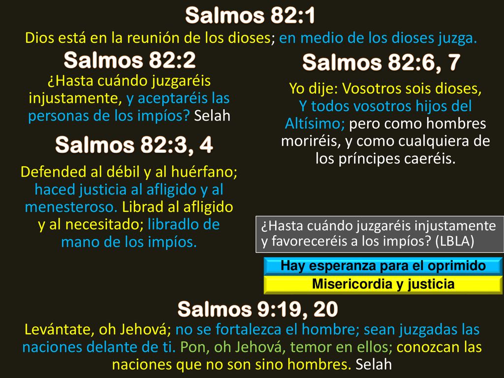 Hay esperanza para el oprimido Misericordia y justicia