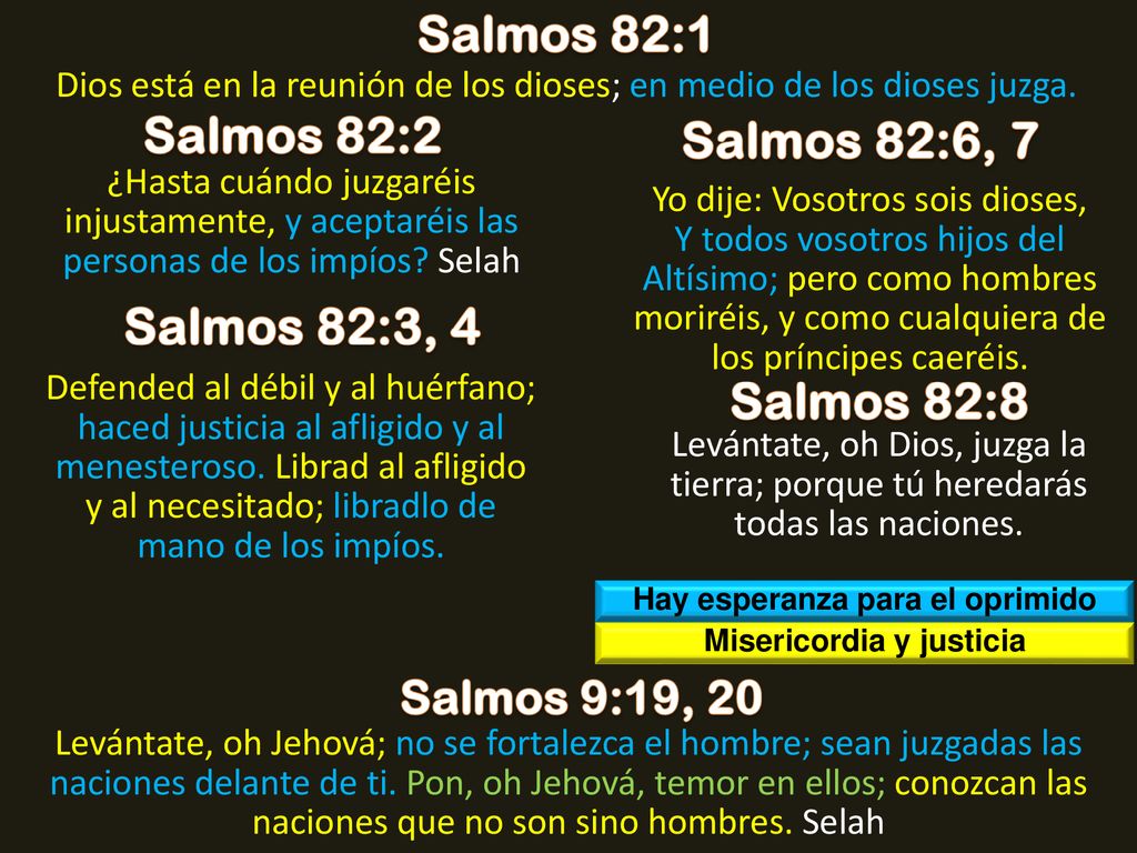 Hay esperanza para el oprimido Misericordia y justicia