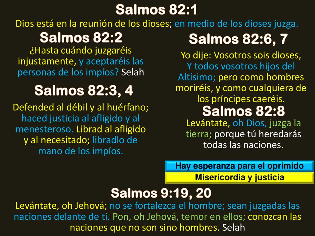 Hay esperanza para el oprimido Misericordia y justicia