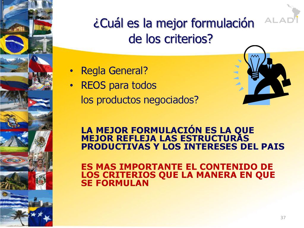 ¿Cuál es la mejor formulación de los criterios