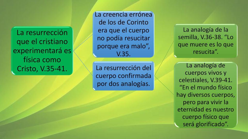 La resurrección que el cristiano experimentará es física como Cristo, V