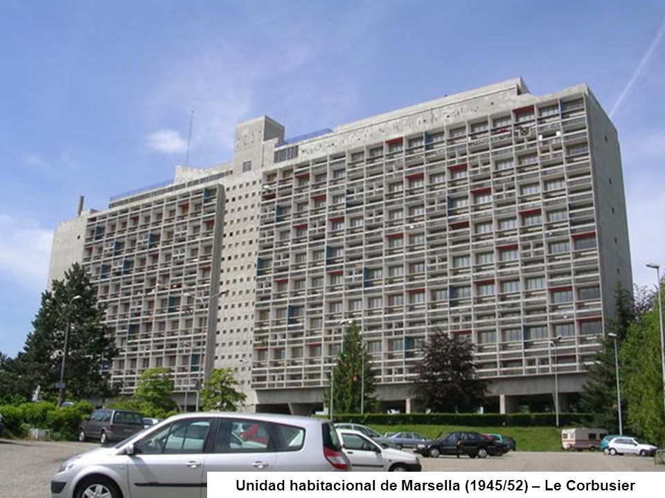 Unidad habitacional de Marsella (1945/52) – Le Corbusier