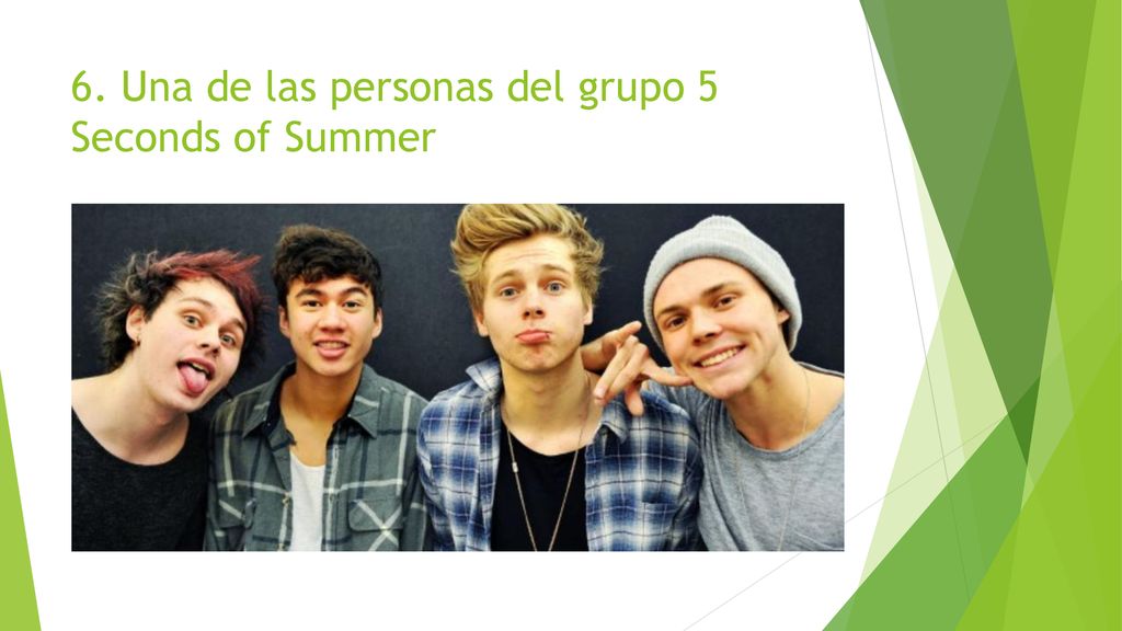 6. Una de las personas del grupo 5 Seconds of Summer