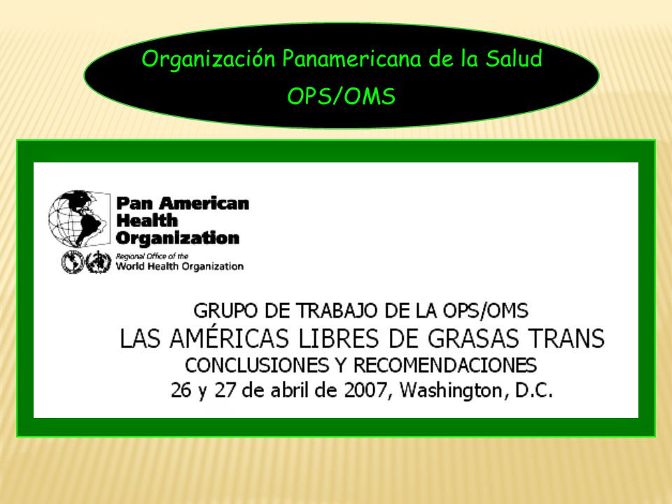 Organización Panamericana de la Salud