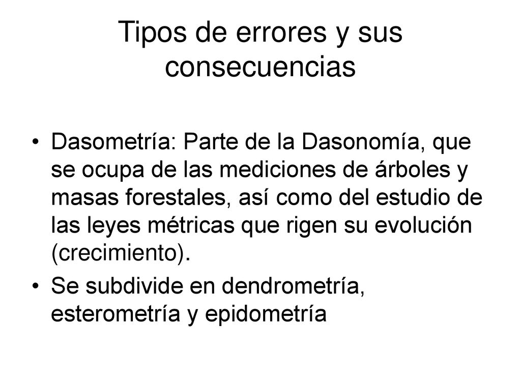 Tipos de errores y sus consecuencias