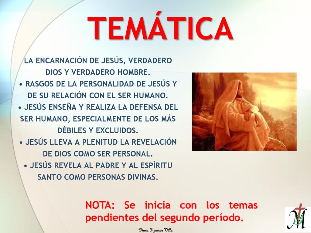 TEMÁTICA NOTA: Se inicia con los temas pendientes del segundo período.