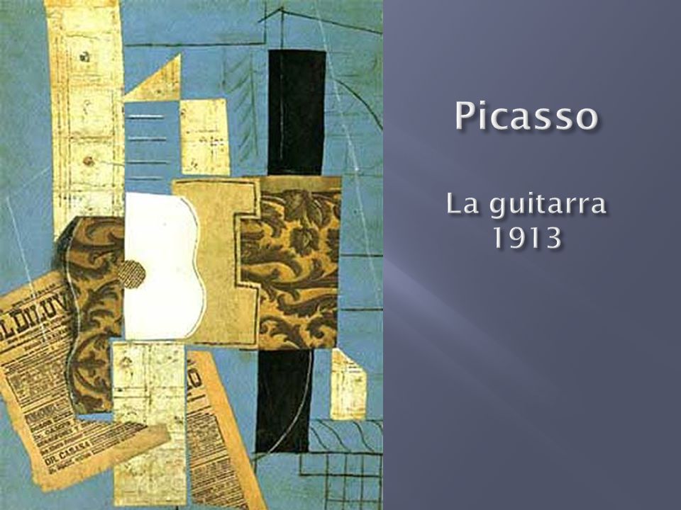 Picasso La guitarra 1913