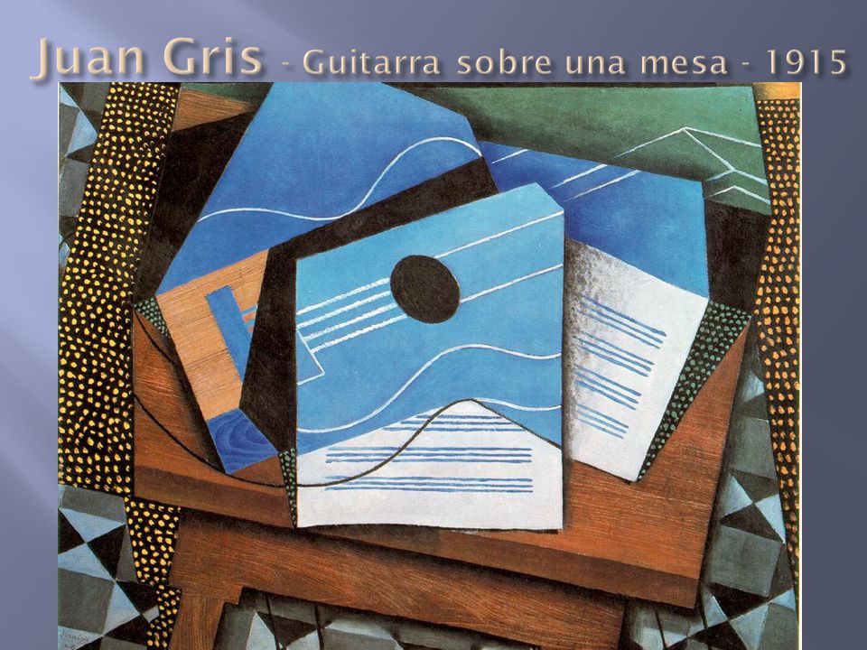 Juan Gris - Guitarra sobre una mesa