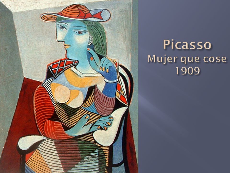 Picasso Mujer que cose 1909