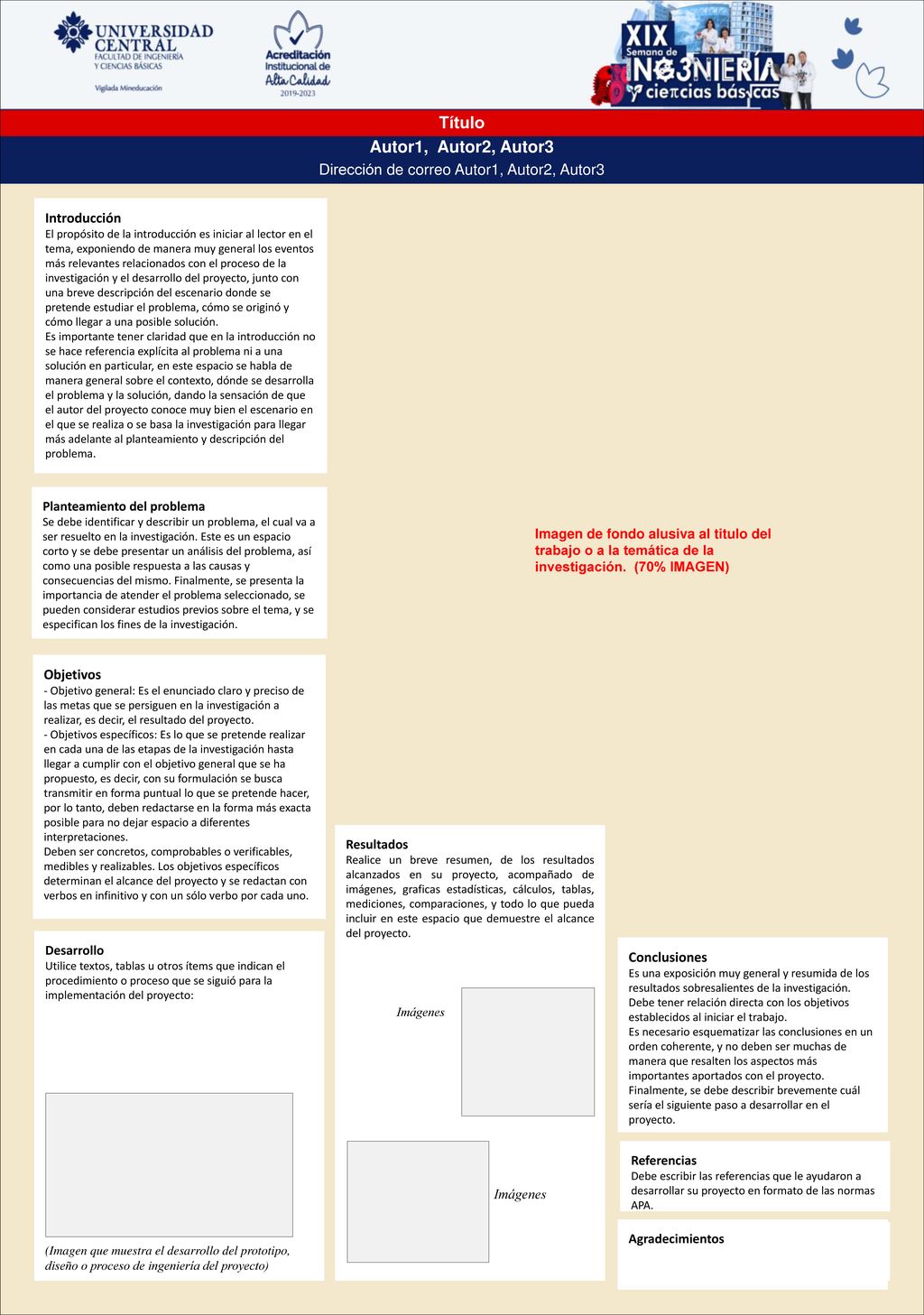 Dirección de correo Autor1, Autor2, Autor3