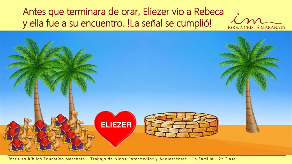 Antes que terminara de orar, Eliezer vio a Rebeca