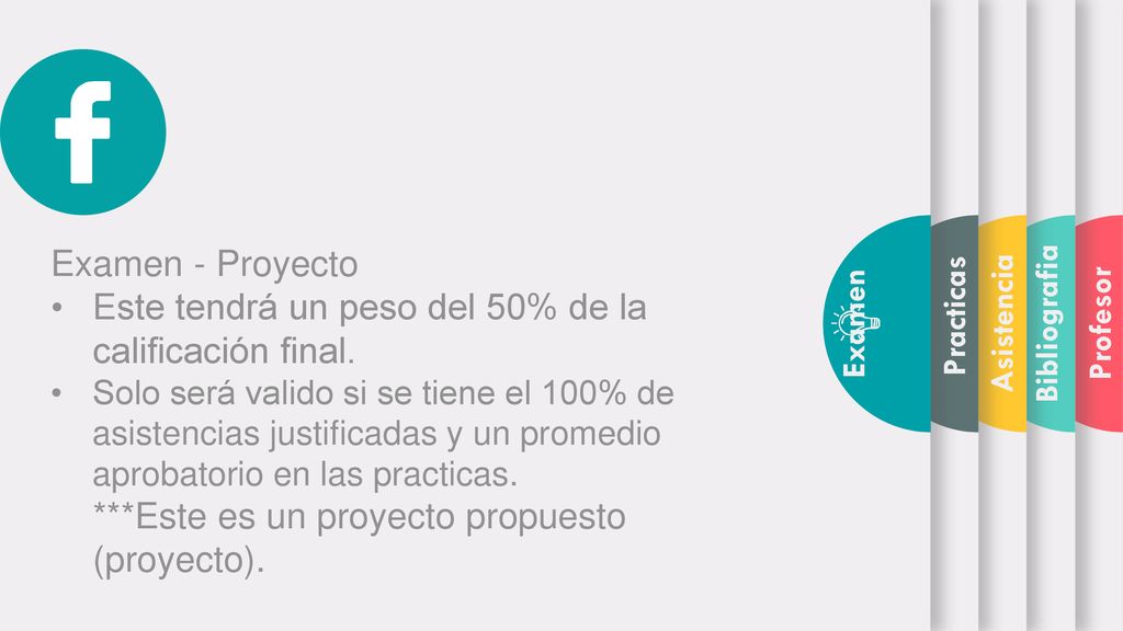 Este tendrá un peso del 50% de la calificación final.