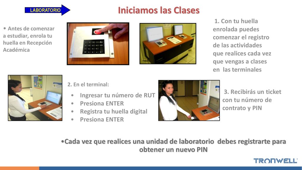 Antes de comenzar a estudiar, enrola tu huella en Recepción Académica