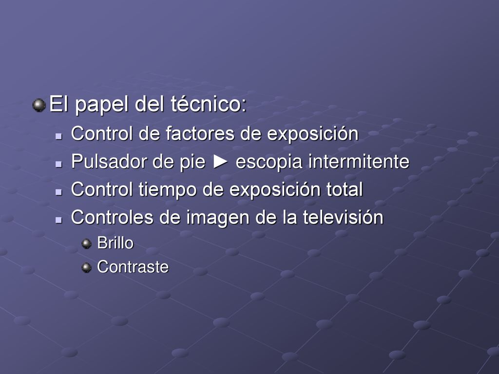 El papel del técnico: Control de factores de exposición