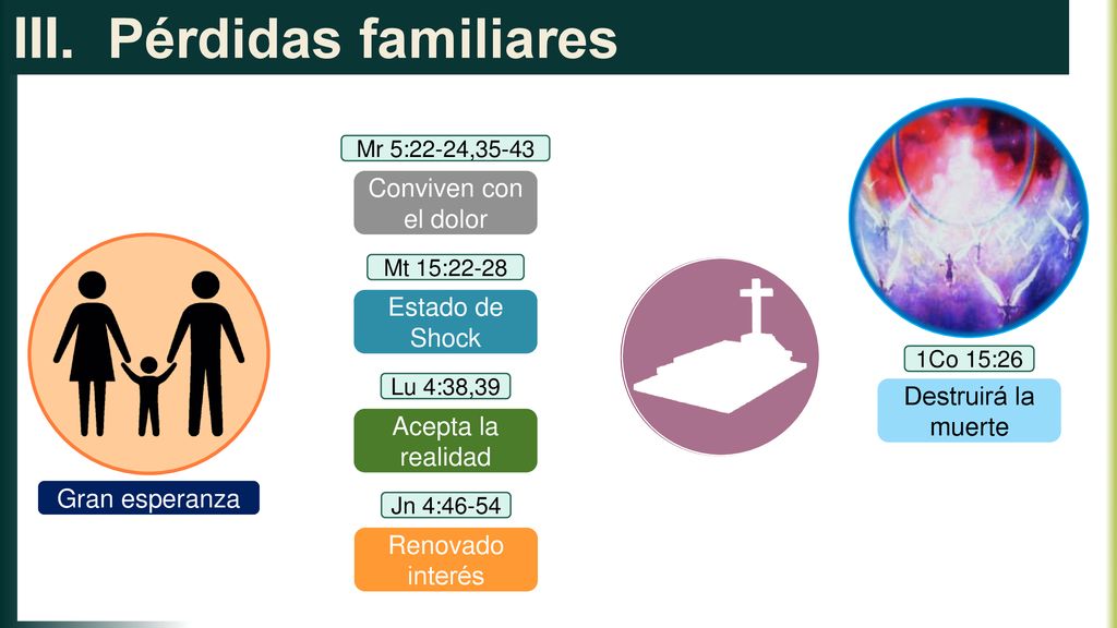 Pérdidas familiares Conviven con el dolor Estado de Shock