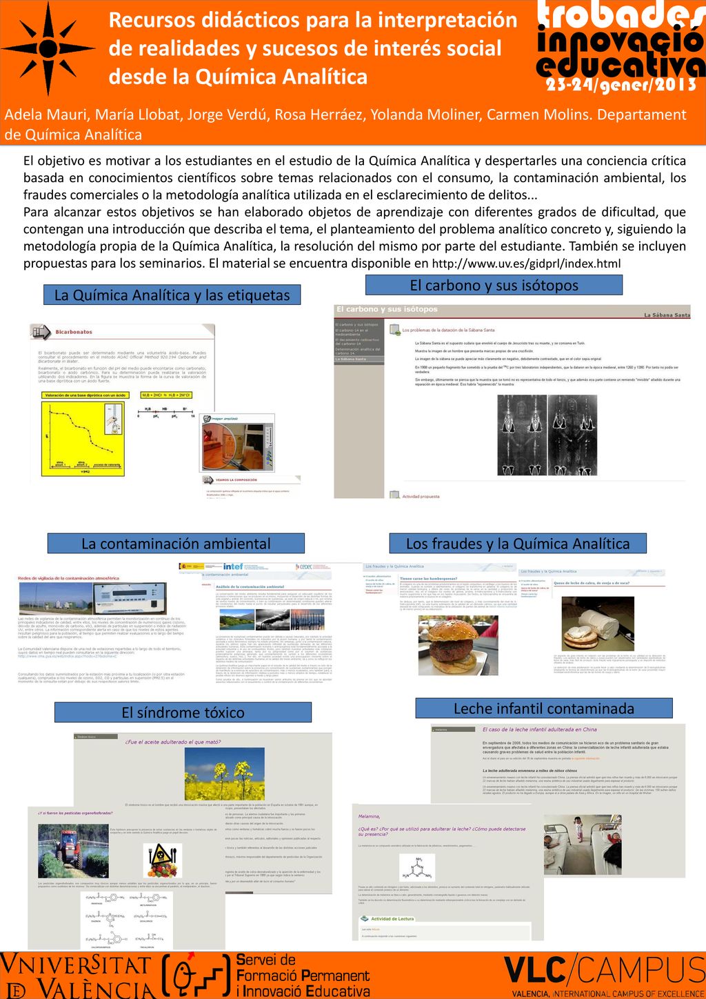 Recursos didácticos para la interpretación de realidades y sucesos de interés social desde la Química Analítica