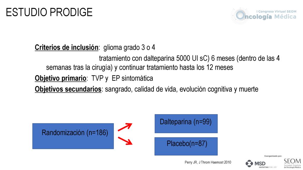 ESTUDIO PRODIGE Criterios de inclusión: glioma grado 3 o 4