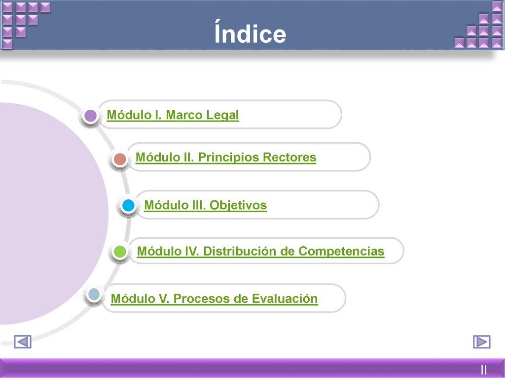 Índice Módulo I. Marco Legal Módulo II. Principios Rectores
