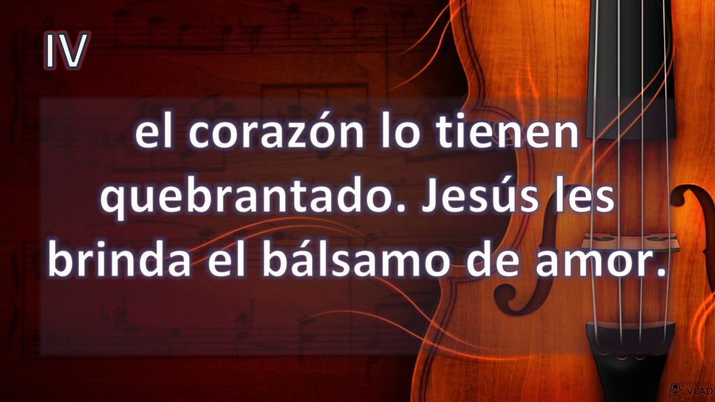 el corazón lo tienen quebrantado. Jesús les brinda el bálsamo de amor.