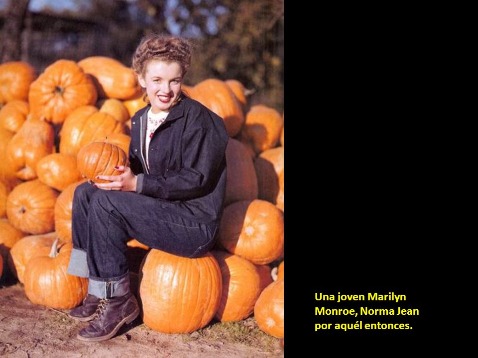 Una joven Marilyn Monroe, Norma Jean por aquél entonces.