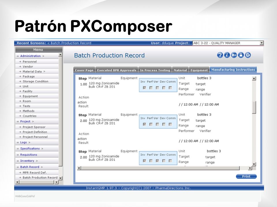 Patrón PXComposer El resultado lo podemos ver con éstas imágenes.