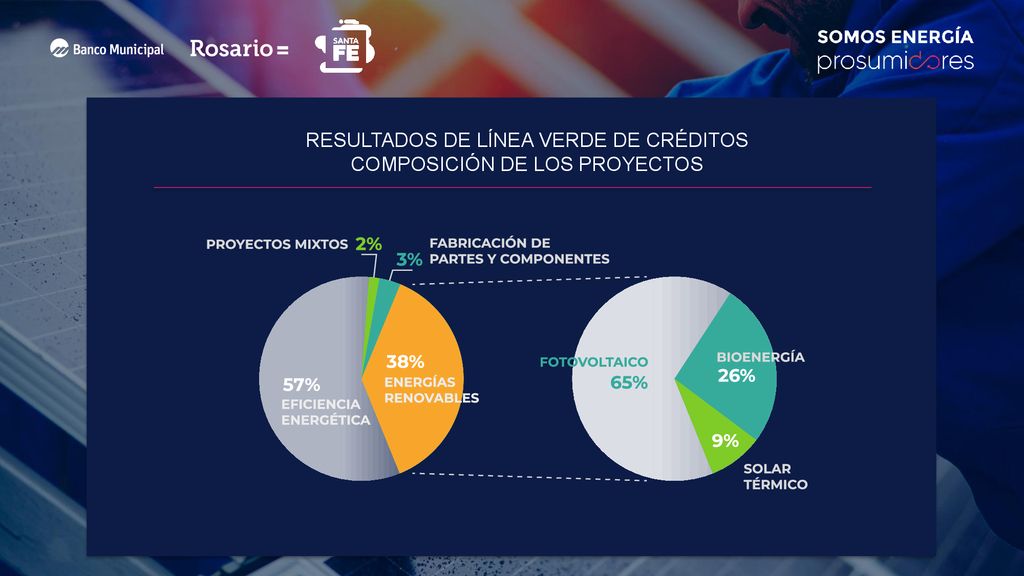 RESULTADOS DE LÍNEA VERDE DE CRÉDITOS COMPOSICIÓN DE LOS PROYECTOS