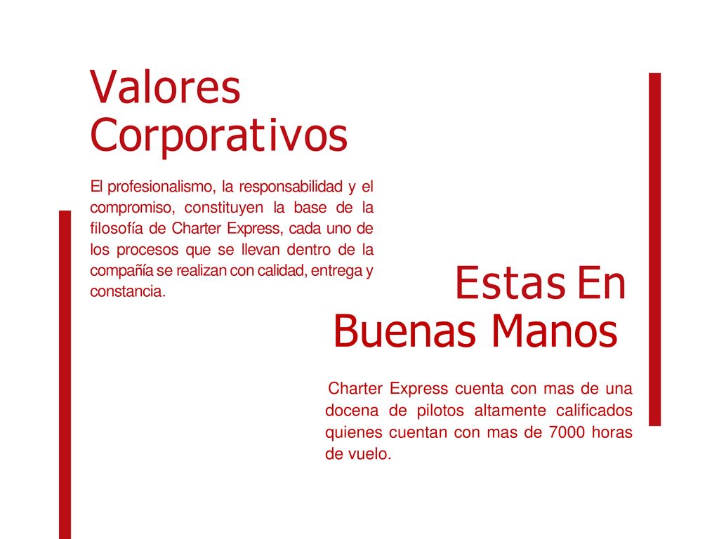 Valores Corporativos Estas En Buenas Manos