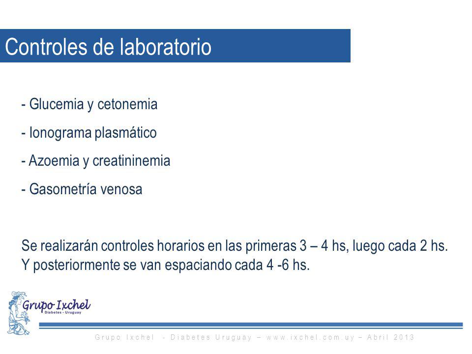 Grupo Ixchel - Diabetes Uruguay –   – Abril 2013