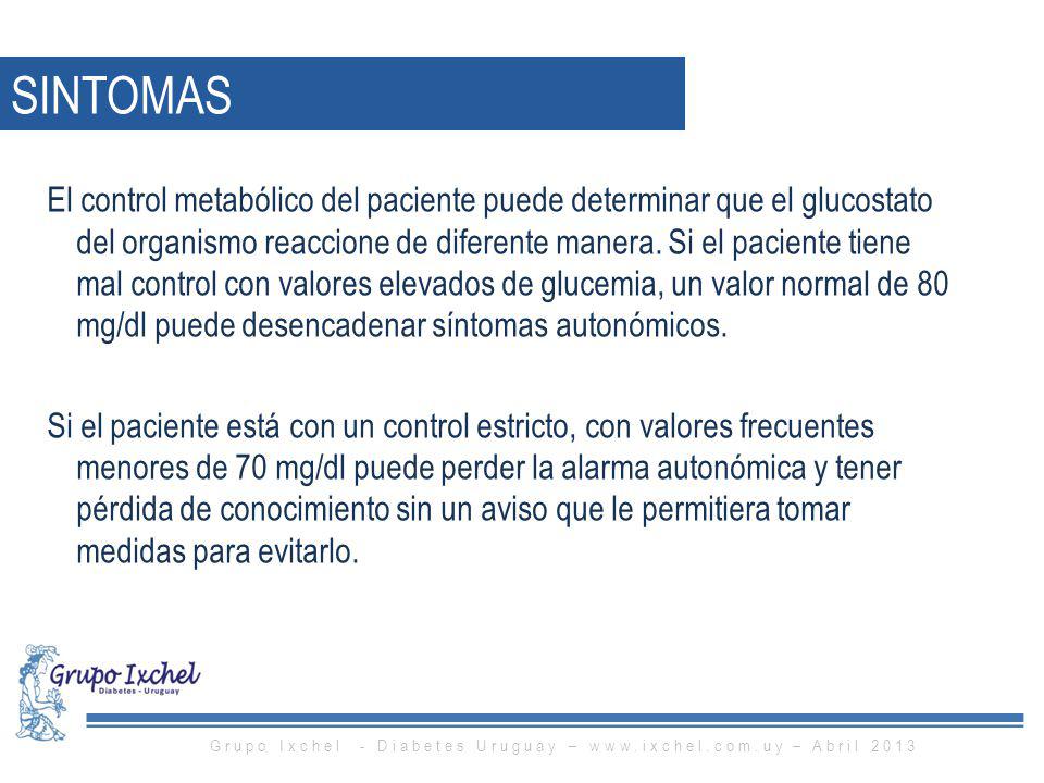 Grupo Ixchel - Diabetes Uruguay –   – Abril 2013