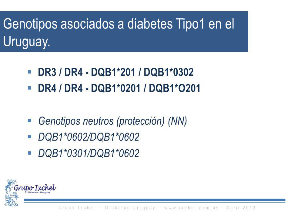 Genotipos asociados a diabetes Tipo1 en el Uruguay.