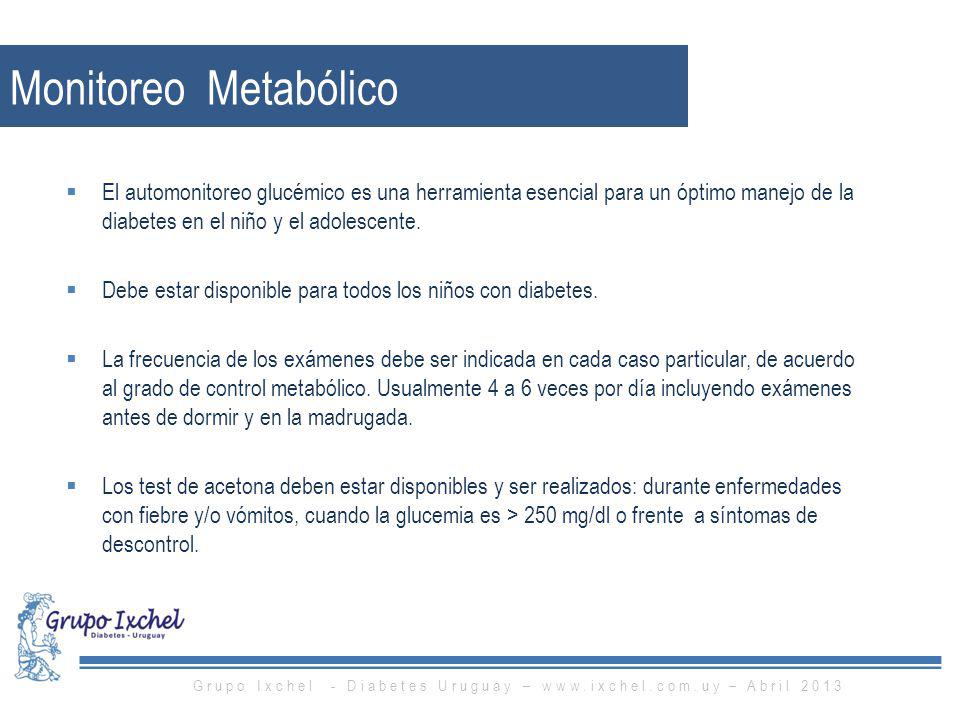 Grupo Ixchel - Diabetes Uruguay –   – Abril 2013