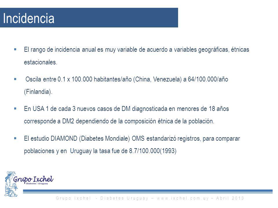 Grupo Ixchel - Diabetes Uruguay –   – Abril 2013