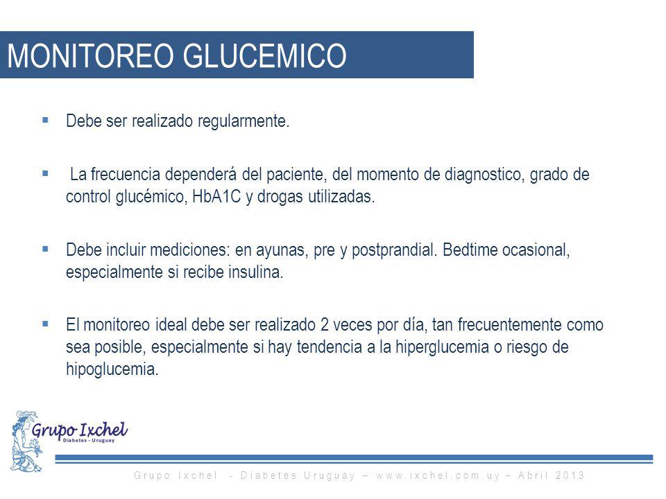 Grupo Ixchel - Diabetes Uruguay –   – Abril 2013