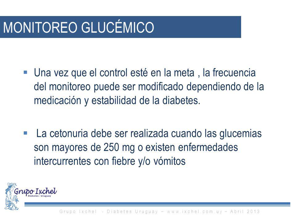 Grupo Ixchel - Diabetes Uruguay –   – Abril 2013