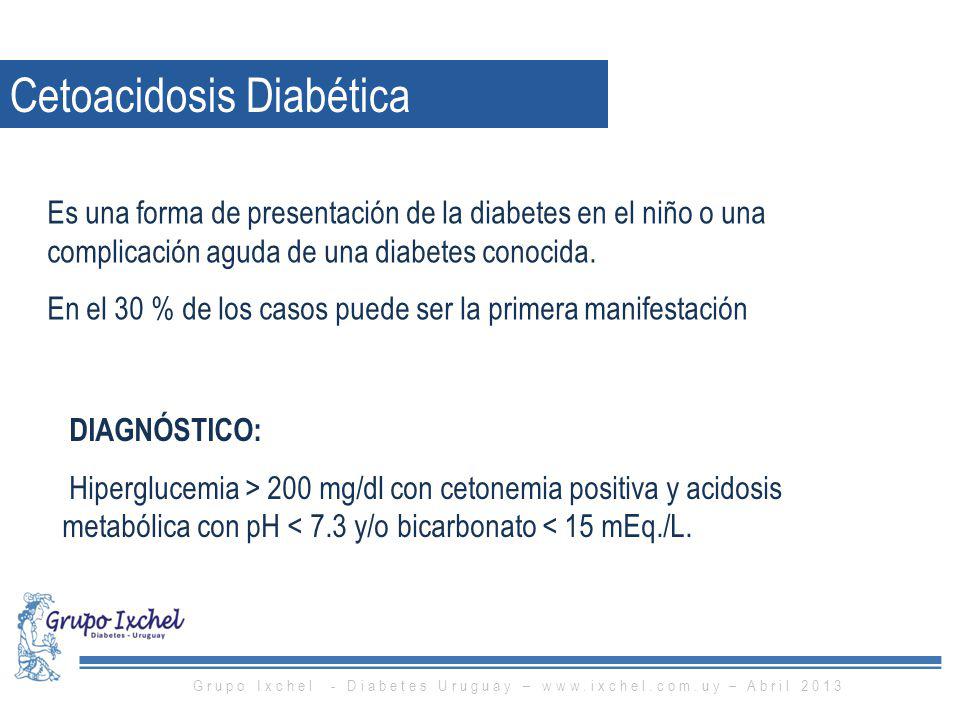 Grupo Ixchel - Diabetes Uruguay –   – Abril 2013