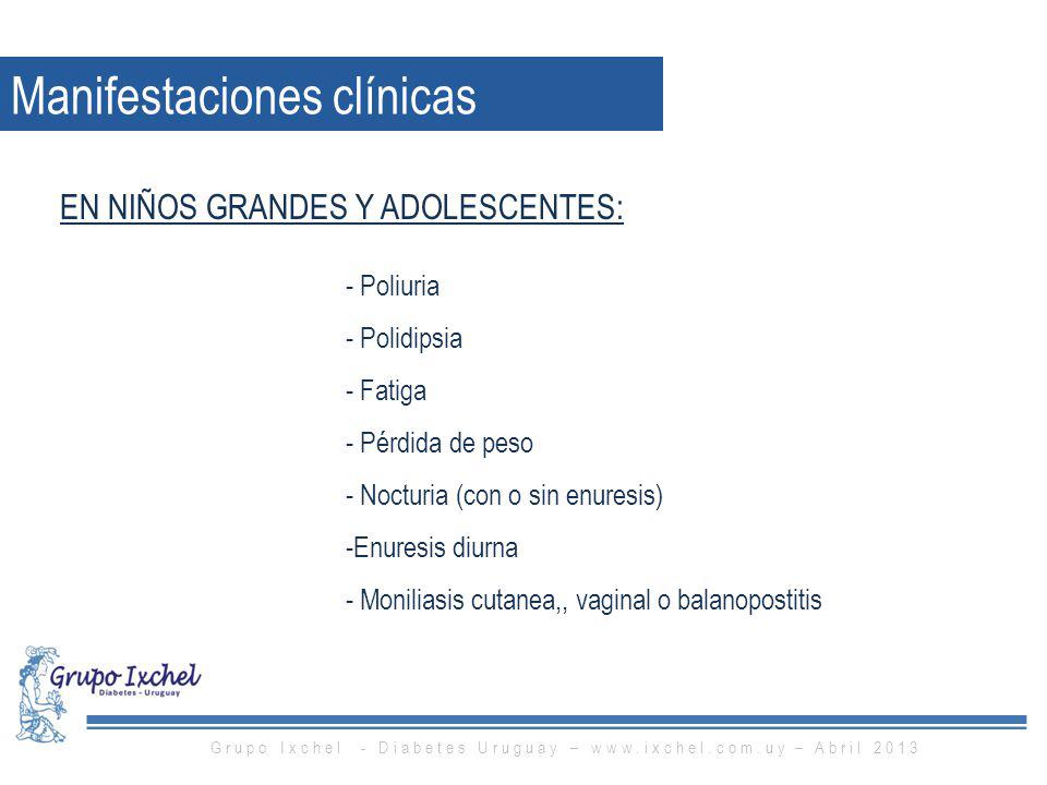 Grupo Ixchel - Diabetes Uruguay –   – Abril 2013