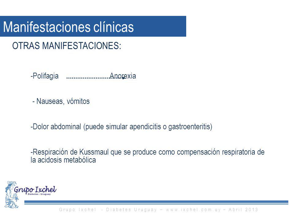 Grupo Ixchel - Diabetes Uruguay –   – Abril 2013