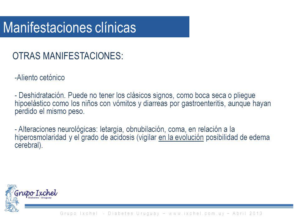 Grupo Ixchel - Diabetes Uruguay –   – Abril 2013