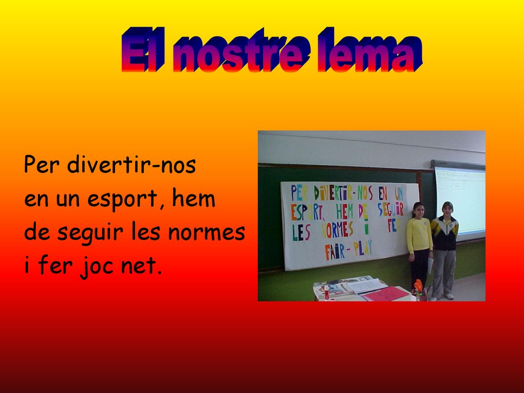 Per divertir-nos en un esport, hem de seguir les normes i fer joc net.