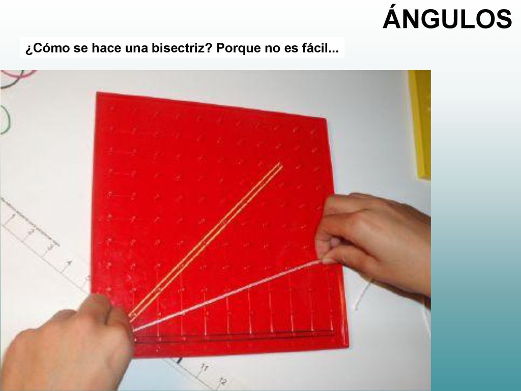 ÁNGULOS ¿Cómo se hace una bisectriz Porque no es fácil...