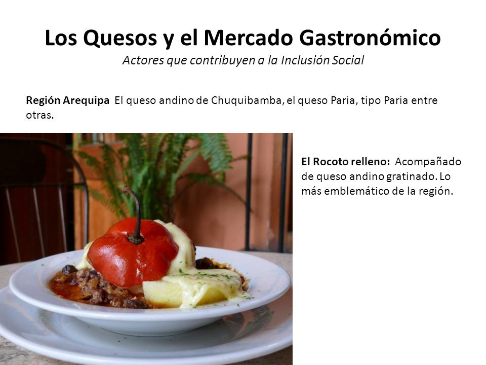 Los Quesos y el Mercado Gastronómico Actores que contribuyen a la Inclusión Social