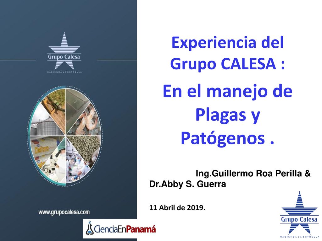 Ing.Guillermo Roa Perilla & Dr.Abby S. Guerra 11 Abril de 2019.