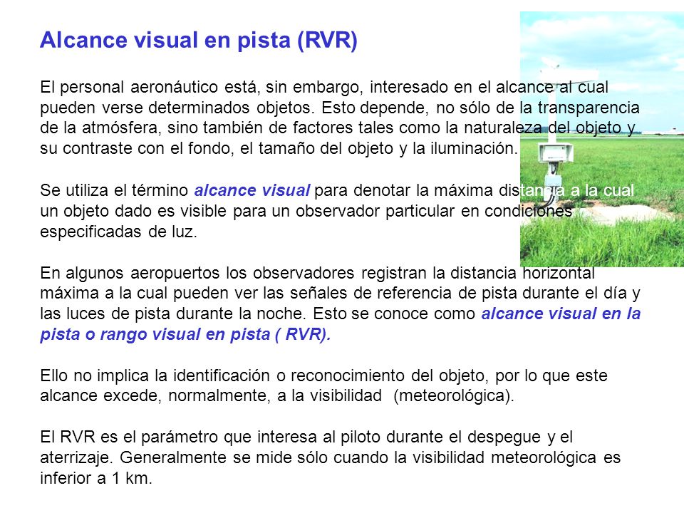 Alcance visual en pista (RVR)