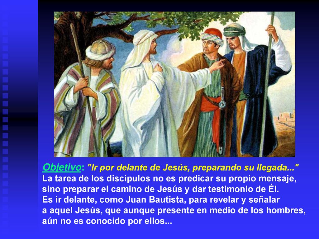 Objetivo: Ir por delante de Jesús, preparando su llegada...